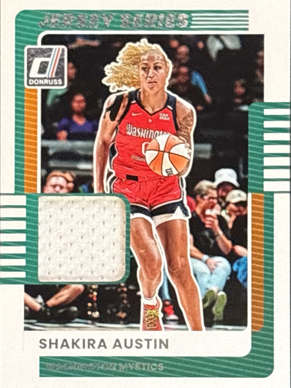 Panini Donruss Trading Card — Shakira Austin Mem Relic